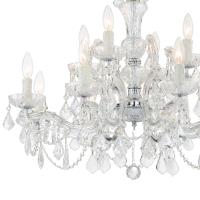 12 Light Chandelier by Crystorama - Maria Theresa Collection, Polished Chrome Finish - 4479-CH-CL-S