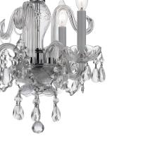 Three Light Mini Chandelier by Crystorama - Traditional Crystal Collection, Polished Chrome Finish - 5044-CH-CL-MWP