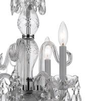Three Light Mini Chandelier by Crystorama - Traditional Crystal Collection, Polished Chrome Finish - 5044-CH-CL-MWP