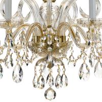 Five Light Chandelier by Crystorama - Traditional Crystal Collection, Polished Brass Finish - 1005-PB-CL-MWP