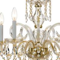 Five Light Chandelier by Crystorama - Traditional Crystal Collection, Polished Brass Finish - 1005-PB-CL-MWP