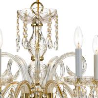 Five Light Chandelier by Crystorama - Traditional Crystal Collection, Polished Brass Finish - 1005-PB-CL-MWP