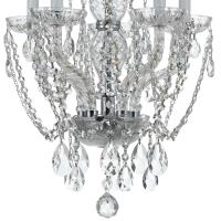 Five Light Mini Chandelier by Crystorama - Traditional Crystal Collection, Polished Chrome Finish - 1129-CH-CL-MWP