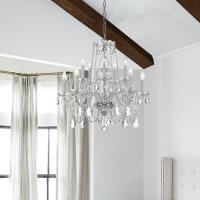 Ten Light Chandelier by Crystorama - Traditional Crystal Collection, Polished Chrome Finish - 1130-CH-CL-MWP