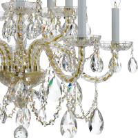 Ten Light Chandelier by Crystorama - Traditional Crystal Collection, Polished Brass Finish - 1130-PB-CL-MWP