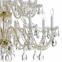 16 Light Chandelier by Crystorama - Traditional Crystal Collection, Polished Brass Finish - 1139-PB-CL-MWP