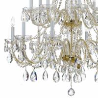16 Light Chandelier by Crystorama - Traditional Crystal Collection, Polished Brass Finish - 1139-PB-CL-MWP