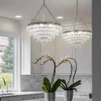 Six Light Chandelier by Crystorama - Calypso Collection, Polished Chrome Finish - 136-CH