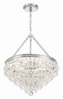 Six Light Chandelier by Crystorama - Calypso Collection, Polished Chrome Finish - 136-CH