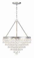 Six Light Chandelier by Crystorama - Calypso Collection, Polished Chrome Finish - 136-CH