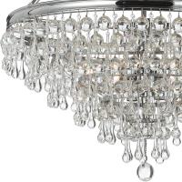 Eight Light Chandelier by Crystorama - Calypso Collection, Polished Chrome Finish - 137-CH