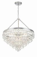 Eight Light Chandelier by Crystorama - Calypso Collection, Polished Chrome Finish - 137-CH