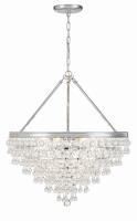 Eight Light Chandelier by Crystorama - Calypso Collection, Polished Chrome Finish - 137-CH