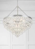 Eight Light Chandelier by Crystorama - Calypso Collection, Polished Chrome Finish - 137-CH