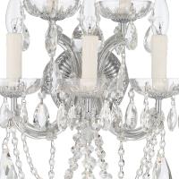 Five Light Wall Sconce by Crystorama - Maria Theresa Collection, Polished Chrome Finish - 4425-CH-CL-MWP