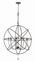 Nine Light Chandelier by Crystorama - Solaris Collection, English Bronze Finish - 9229-EB