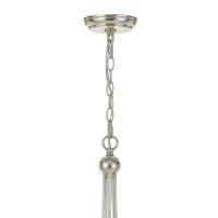 Five Light Chandelier by Crystorama - Metro Collection, Antique Silver Finish - 425-SA