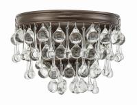 Two Light Wall Sconce by Crystorama - Calypso Collection, Vibrant Bronze Finish - 132-VZ