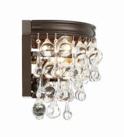Two Light Wall Sconce by Crystorama - Calypso Collection, Vibrant Bronze Finish - 132-VZ