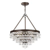 Six Light Chandelier by Crystorama - Calypso Collection, Vibrant Bronze Finish - 136-VZ