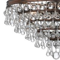 Six Light Chandelier by Crystorama - Calypso Collection, Vibrant Bronze Finish - 136-VZ