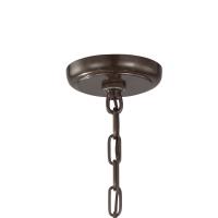 Six Light Chandelier by Crystorama - Calypso Collection, Vibrant Bronze Finish - 136-VZ