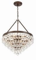 Six Light Chandelier by Crystorama - Calypso Collection, Vibrant Bronze Finish - 136-VZ