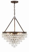 Six Light Chandelier by Crystorama - Calypso Collection, Vibrant Bronze Finish - 136-VZ