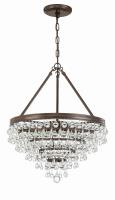 Six Light Chandelier by Crystorama - Calypso Collection, Vibrant Bronze Finish - 136-VZ