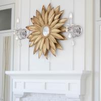 One Light Wall Sconce by Crystorama - Imperial Collection, Polished Chrome Finish - 3221-CH-CL-MWP