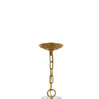 Four Light Mini Chandelier by Crystorama - Filmore Collection, Antique Gold Finish - 4454-GA-CL-S