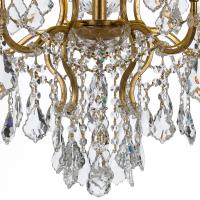 Six Light Chandelier by Crystorama - Filmore Collection, Antique Gold Finish - 4455-GA-CL-S