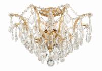 Five Light Flush Mount by Crystorama - Filmore Collection, Antique Gold Finish - 4457-GA-CL-MWP