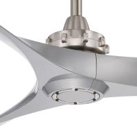 60"Ceiling Fan by Minka Aire - Aviation Collection, Brushed Nickel With Silver Blades Finish - F853-BN/SL