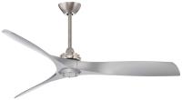 60"Ceiling Fan by Minka Aire - Aviation Collection, Brushed Nickel With Silver Blades Finish - F853-BN/SL