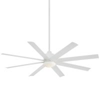 65" Ceiling Fan by Minka Aire - Slipstream Collection, Flat White Finish - F888L-WHF
