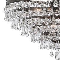 Eight Light Chandelier by Crystorama - Calypso Collection, Vibrant Bronze Finish - 137-VZ