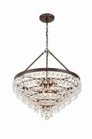 Eight Light Chandelier by Crystorama - Calypso Collection, Vibrant Bronze Finish - 137-VZ