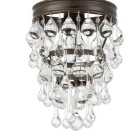 One Light Mini Chandelier by Crystorama - Calypso Collection, Vibrant Bronze Finish - 131-VZ