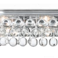 Six Light Bathroom Vanity by Crystorama - Calypso Collection, Polished Chrome Finish - 133-CH