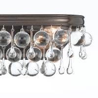 Six Light Bathroom Vanity by Crystorama - Calypso Collection, Vibrant Bronze Finish - 133-VZ