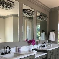 Six Light Bathroom Vanity by Crystorama - Calypso Collection, Vibrant Bronze Finish - 133-VZ