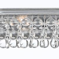 Eight Light Bathroom Vanity by Crystorama - Calypso Collection, Polished Chrome Finish - 134-CH