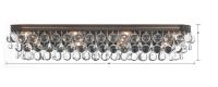 Eight Light Bath by Crystorama - Calypso Collection, Vibrant Bronze Finish - 134-VZ