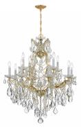 13 Light Chandelier by Crystorama - Maria Theresa Collection, Gold Finish - 4413-GD-CL-MWP