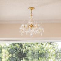 Five Light Mini Chandelier by Crystorama - Maria Theresa Collection, Gold Finish - 4476-GD-CL-MWP