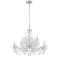 12 Light Chandelier by Crystorama - Maria Theresa Collection, Polished Chrome Finish - 4479-CH-CL-MWP