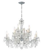 12 Light Chandelier by Crystorama - Maria Theresa Collection, Polished Chrome Finish - 4479-CH-CL-MWP