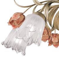 Five Light Semi Flush Mount by Crystorama - Southport Collection, Sage Rose Finish - 4800-SR