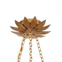 Six Light Chandelier by Crystorama - Broche Collection, Antique Gold Finish - 517-GA
